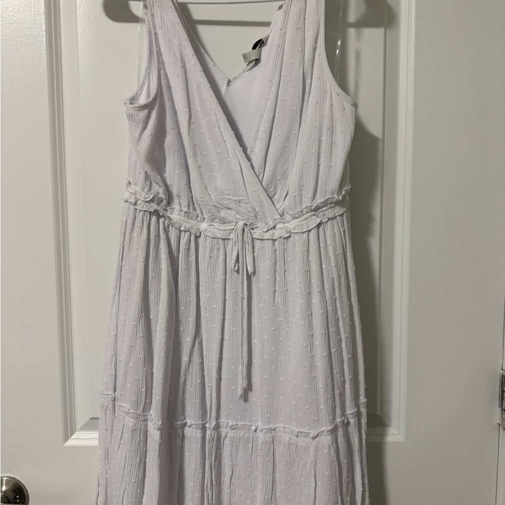 Speechless White Textured Maxi Dress